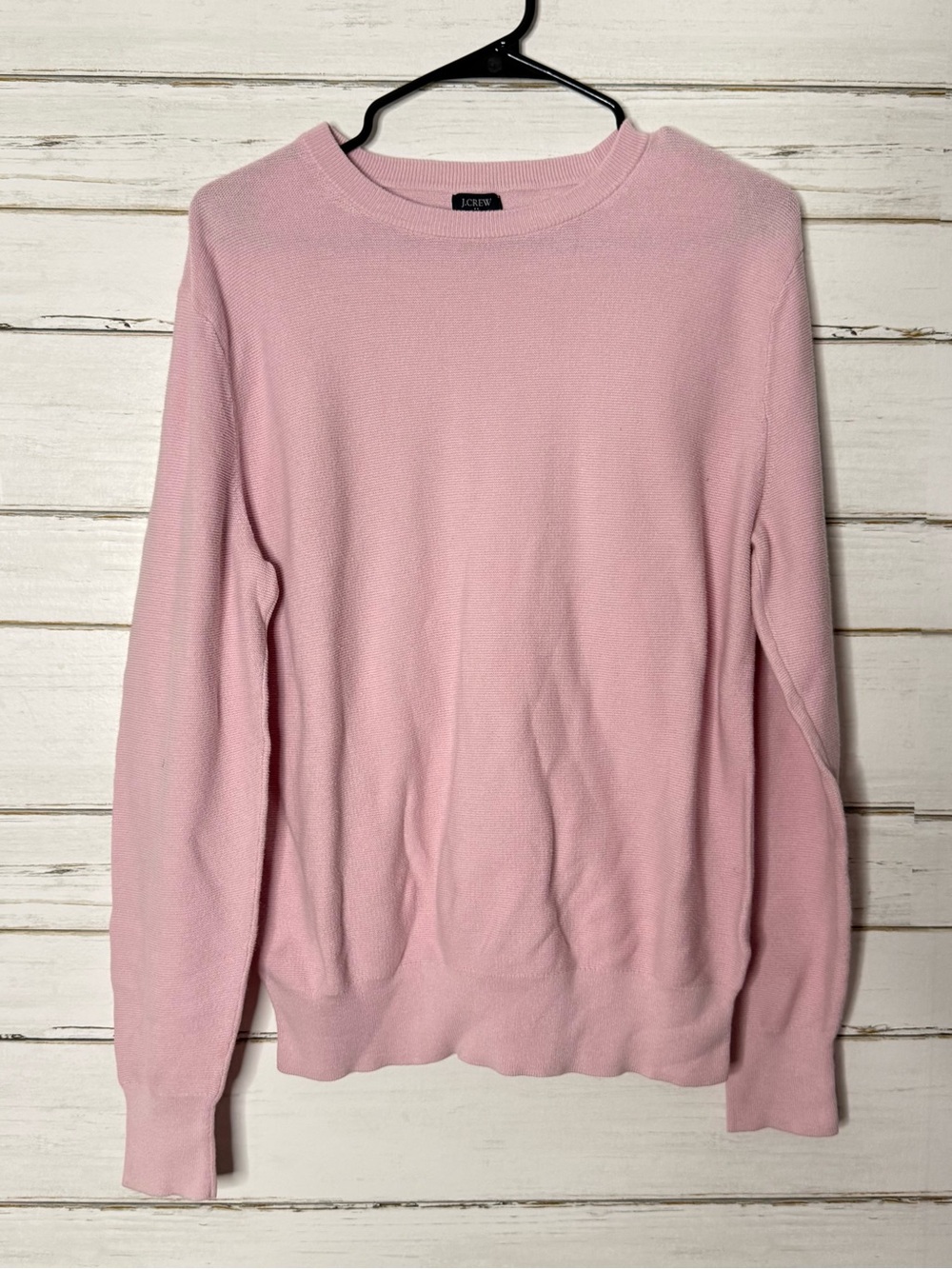 J.Crew Men’s Pink 100% Cotton Crewneck Sweater M